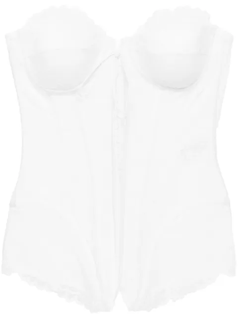 Giuseppe Di Morabito floral-lace bustier top