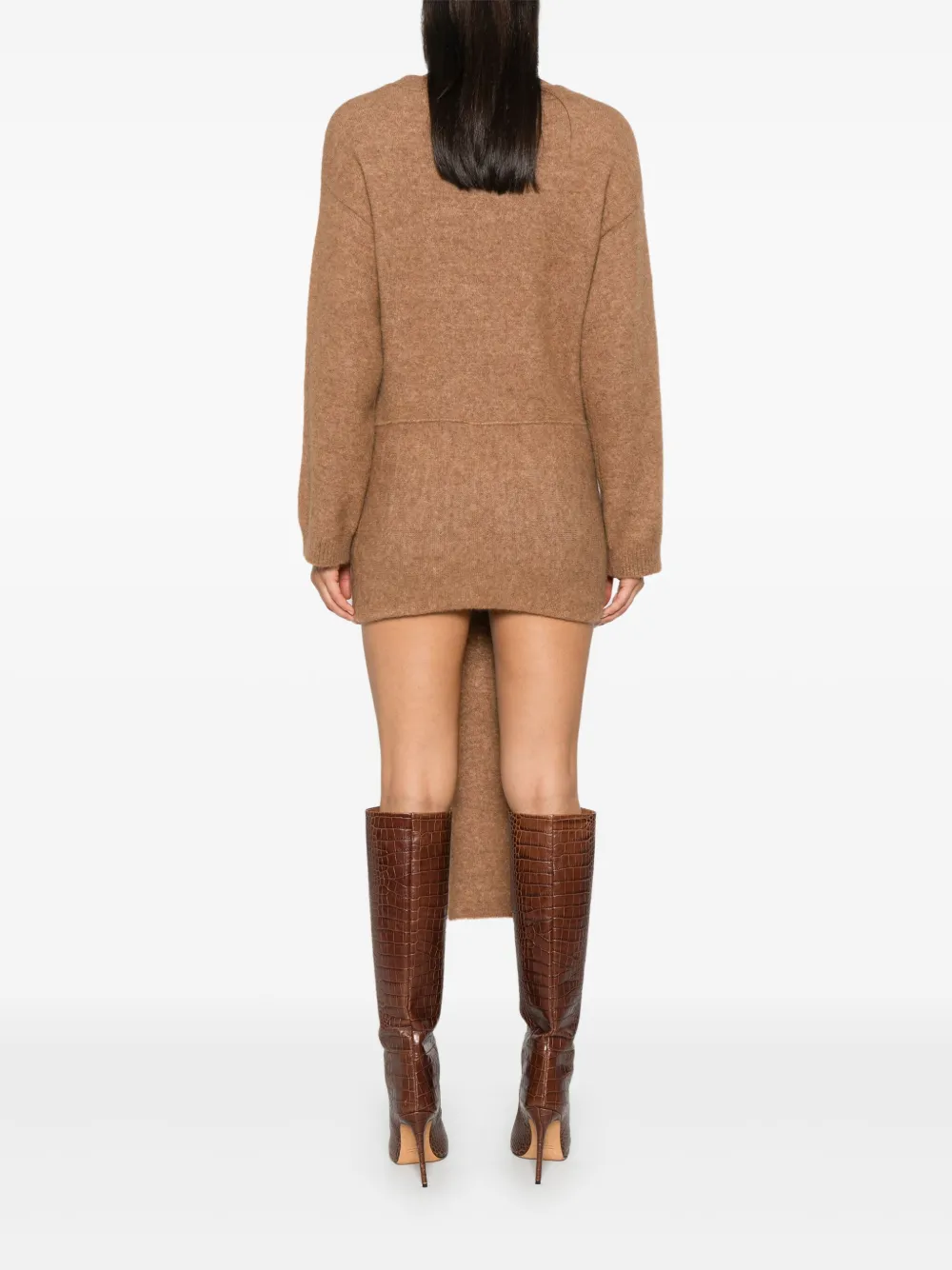 Giuseppe Di Morabito Mini-jurk met broche-detail Bruin