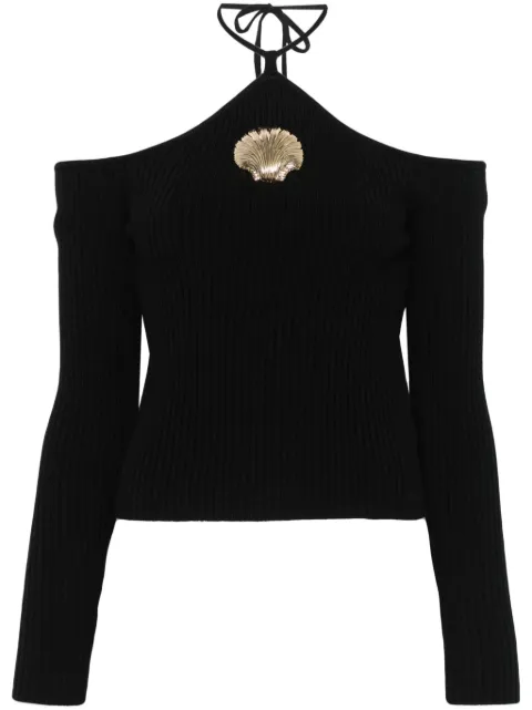 Giuseppe Di Morabito seashell-brooch sweater