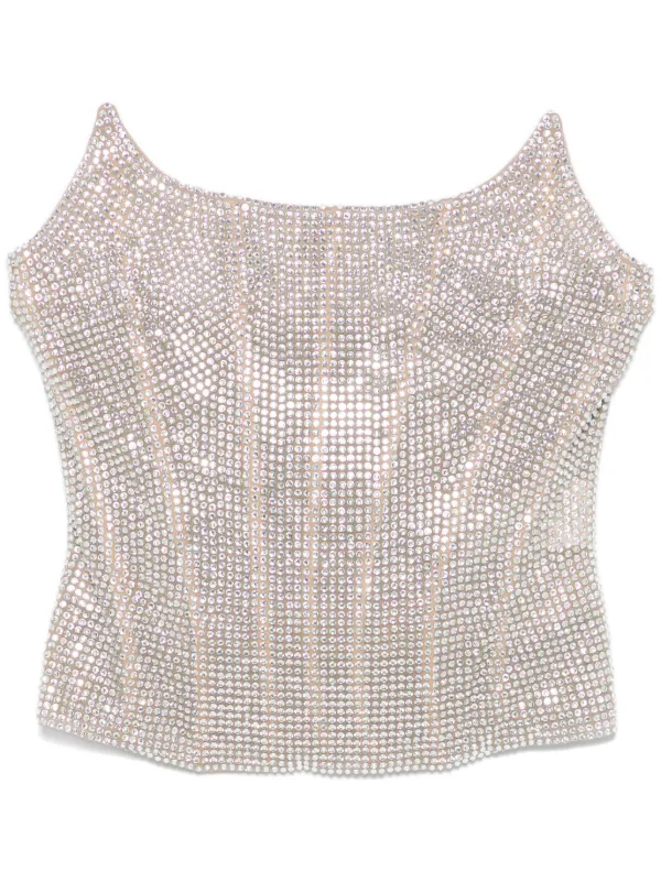 rhinestone bustier top