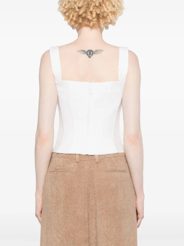 GIUSEPPE DI MORABITO Ｔシャツ コルセット シルエット Giuseppe Di Morabito コルセットスタイル Tシャツ | ブラック