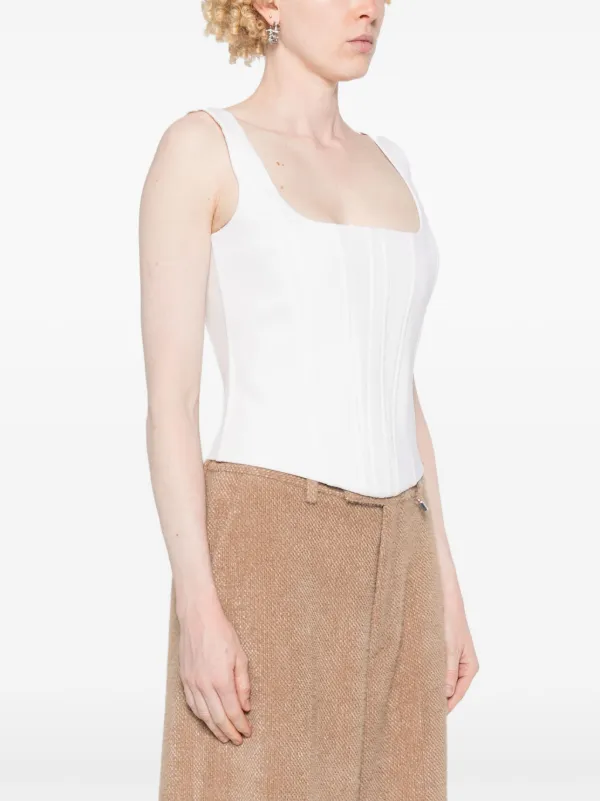 GIUSEPPE DI MORABITO Ｔシャツ コルセット シルエット Giuseppe Di Morabito コルセットスタイル Tシャツ | ブラック