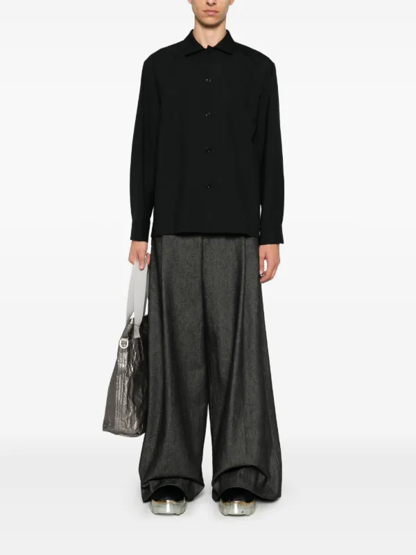 トップス sacai Sacai box-pleat Shirt | Black | FARFETCH