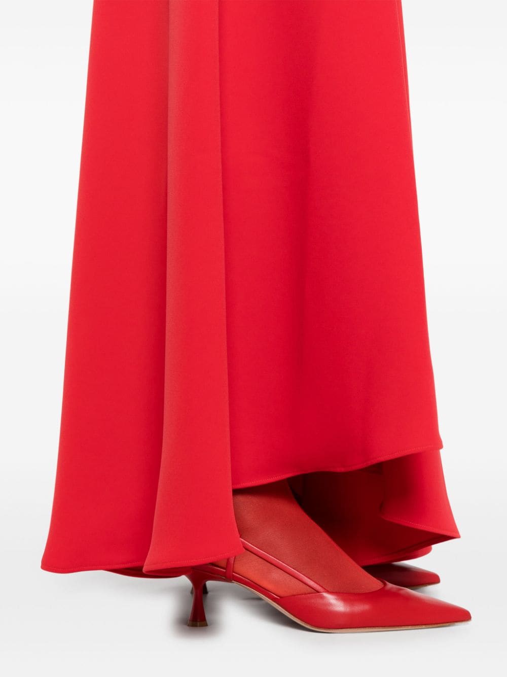 Shop P.a.r.o.s.h Poker Maxi Skirt In Red