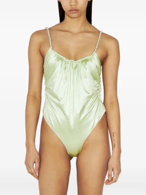 Isa Boulder braided-strap swimsuit