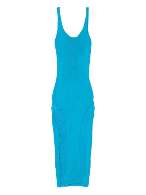 Isa Boulder square-neck slip dress