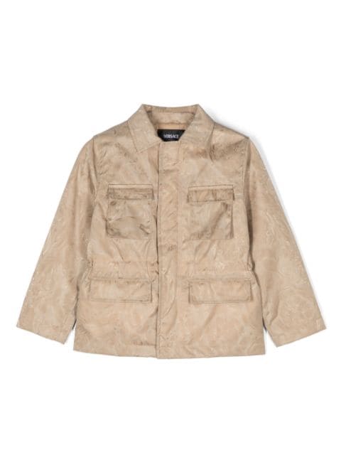 Versace Kids Barocco-jacquard jacket