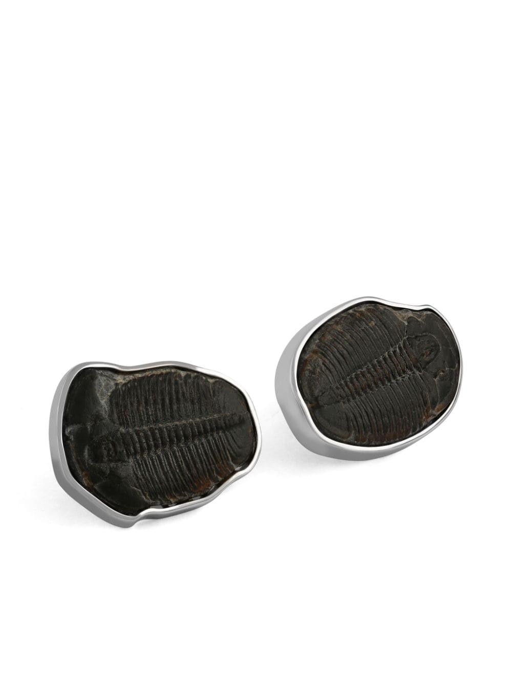 Shop Tateossian Fossil Cufflinks In White