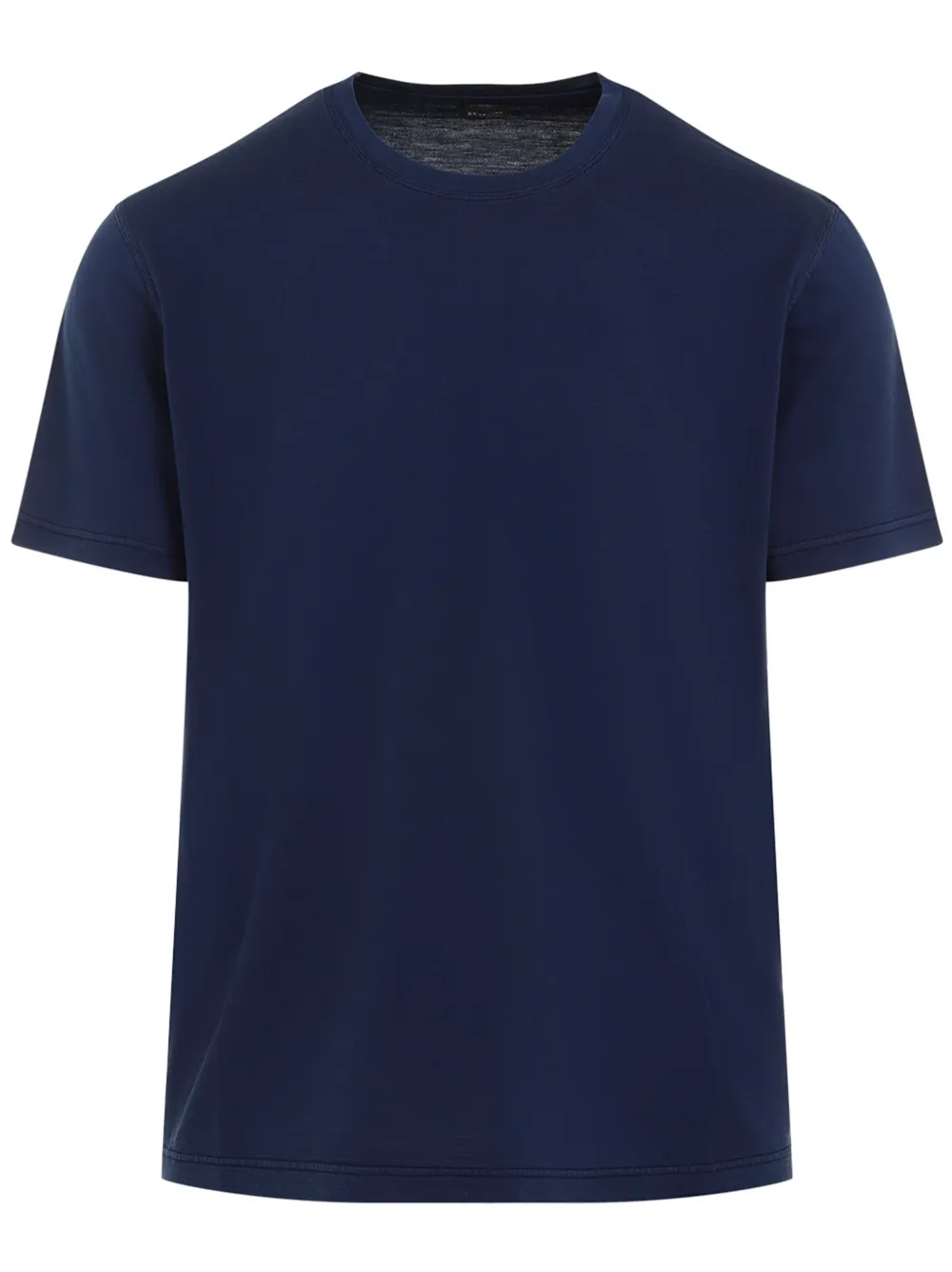Kiton Zijden T-shirt Blauw
