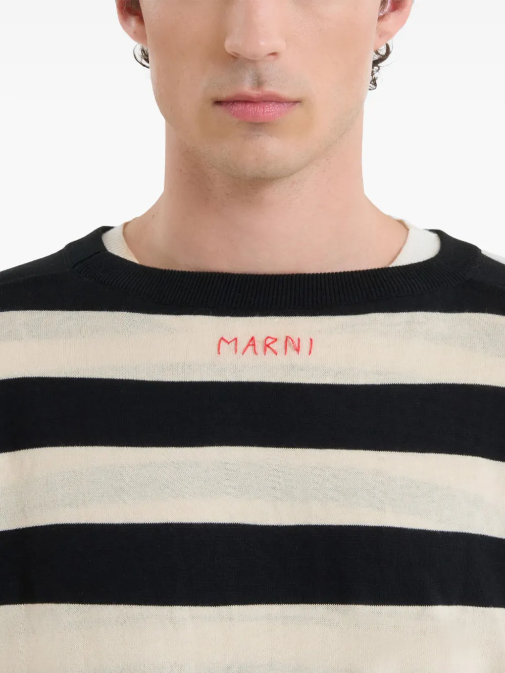 Affordable Marni striped layered sweatshirt Men