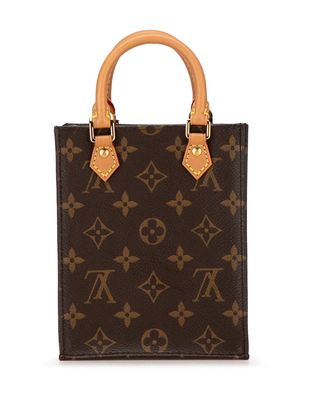 Louis Vuitton Pre-Owned 2020 Monogram Petit Sac Plat satchel - Bruin