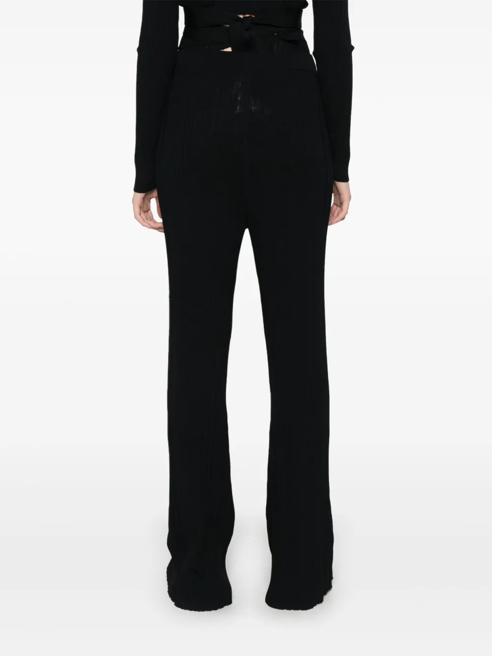 TWINSET Flared broek Zwart
