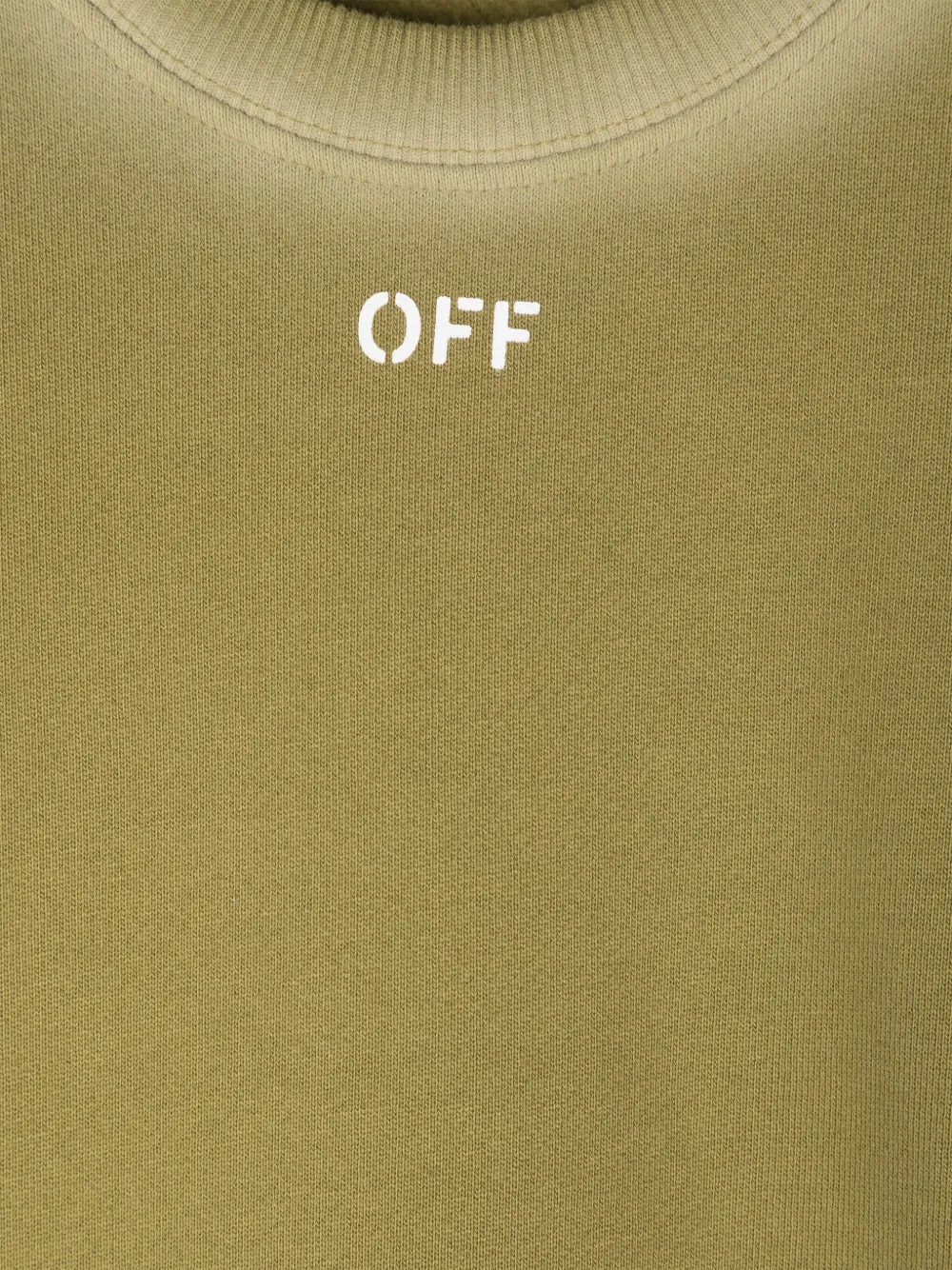 Off-White Kids Off Stamp CL sweater Groen