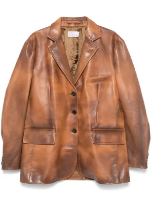 【Giuseppe Di Morabito】レザーブレザー Giuseppe Di Morabito レザージャケット | ブラック | FARFETCH JP