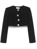 Giuseppe Di Morabito sea-shell detail cropped jacket - Black