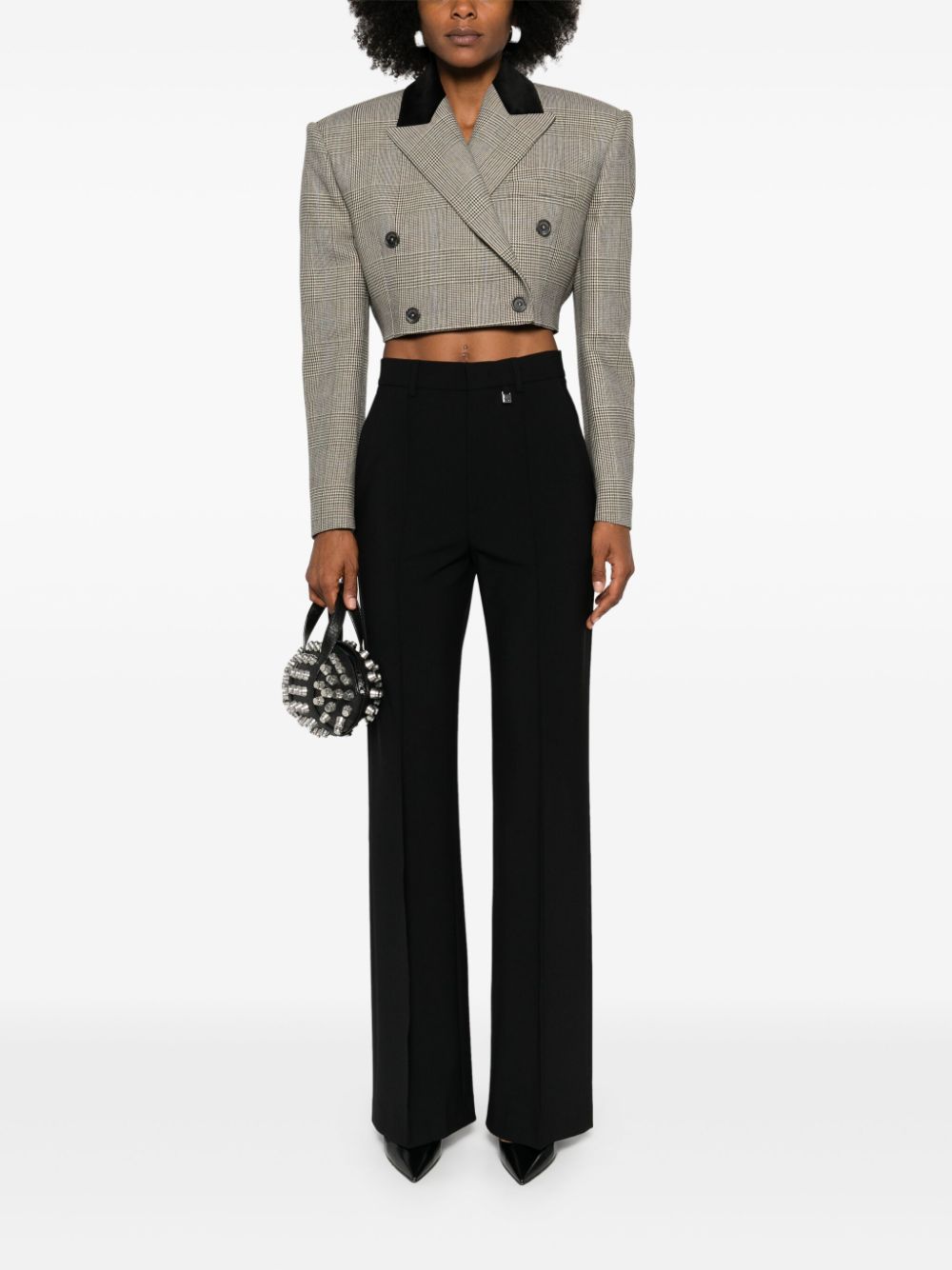 Giuseppe Di Morabito checked cropped blazer - Bruin