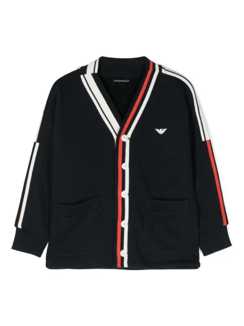Emporio Armani Kids logo-patch cardigan