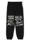 Emporio Armani Kids logo-print track pants - Black