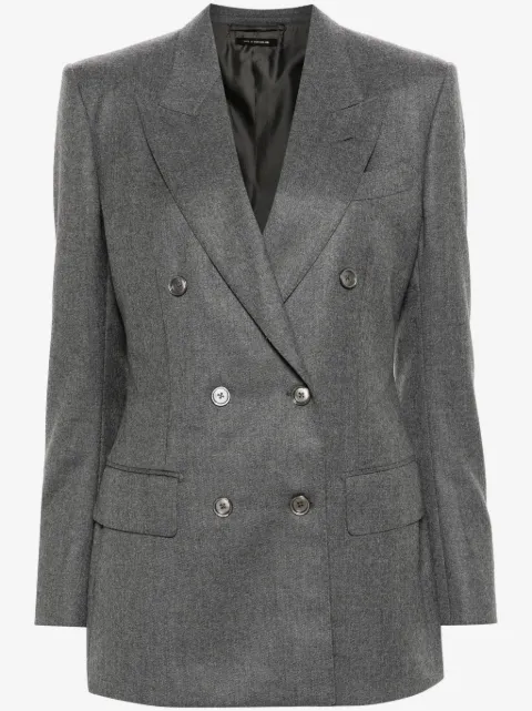 TOM FORD mélange double-breasted blazer