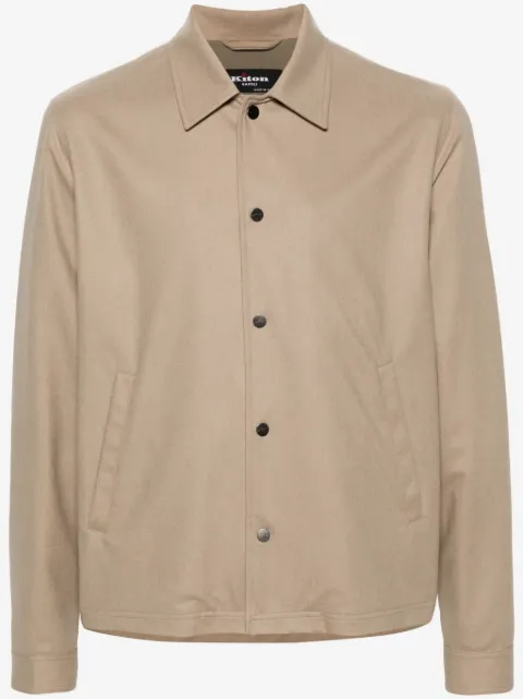 Kiton veste à logo clouté