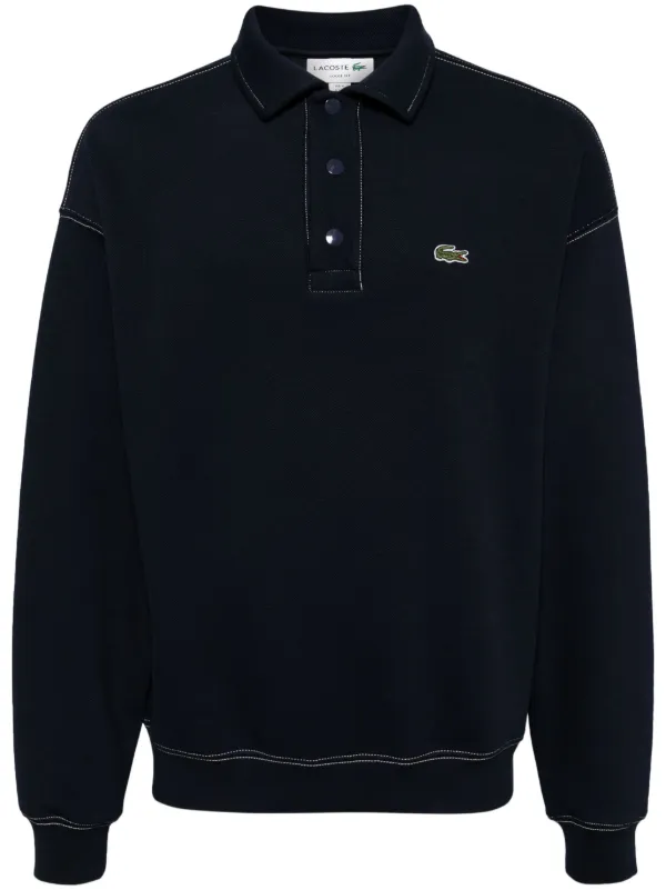 Lacoste Loose Fit Polo Shirt Blue FARFETCH AE