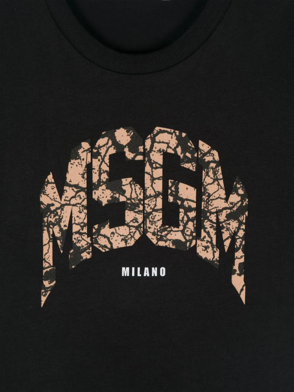 MSGM Kids T-shirt met logoprint Zwart