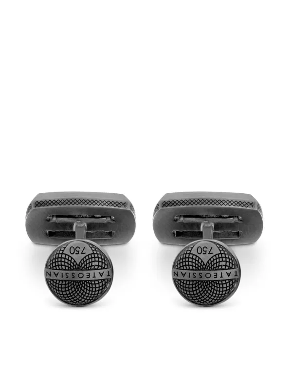 Tateossian ダイヤモンド カフスボタン | ブラック | FARFETCH JP 