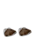 Tateossian Drusy diamond and agate cufflinks - White