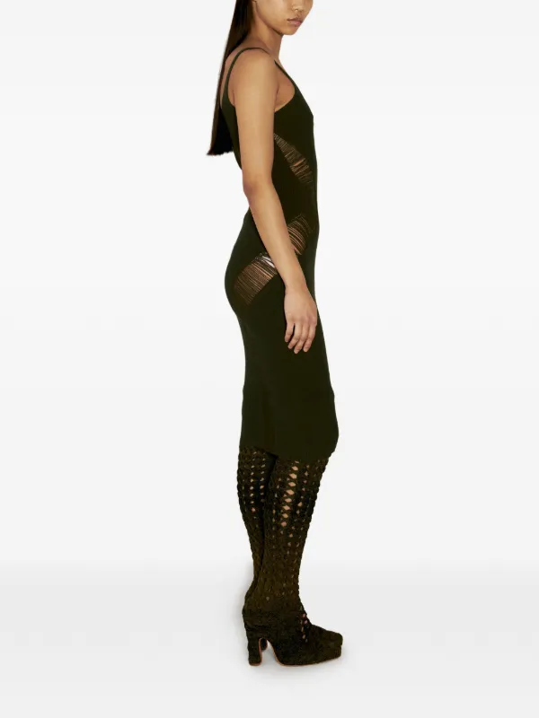 isa boulder cut out dress Isa Boulder Jigsaw cut-out Mini Dress | Green