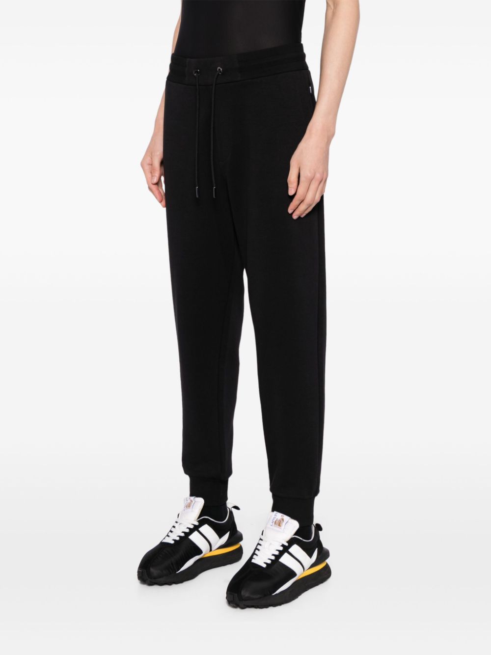 Shop Hugo Boss Logo-appliqué Track Pants In Black