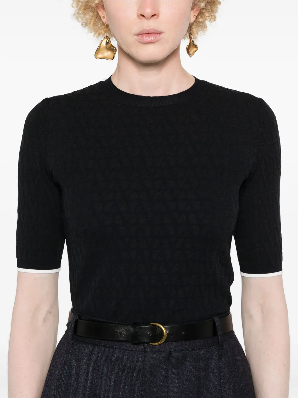 Valentino Garavani Top met Toile Iconographe-patroon Blauw