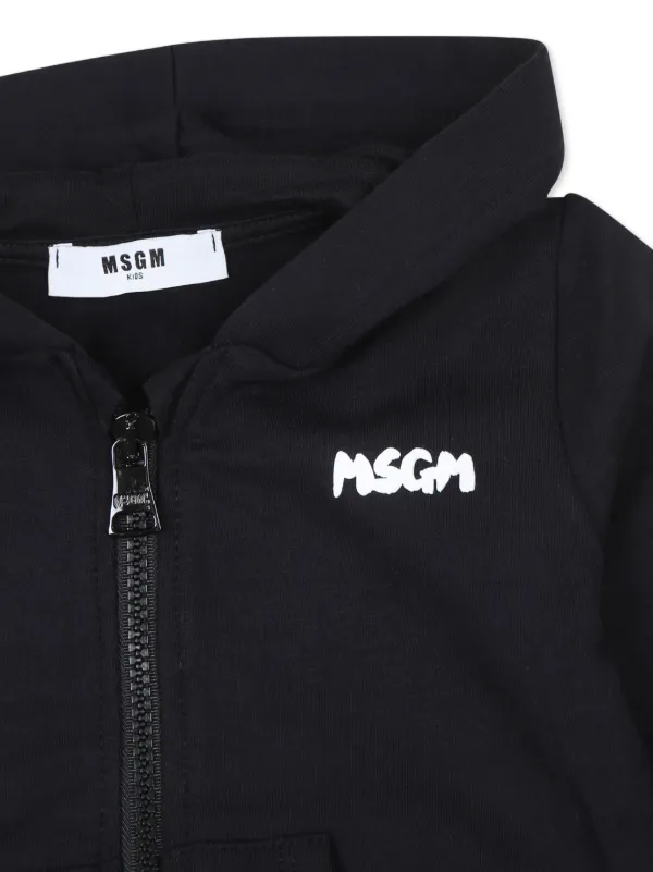 MSGM Kids logo-printed Tracksuit Set Black FARFETCH SA