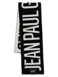 Jean Paul Gaultier logo-print scarf - Black