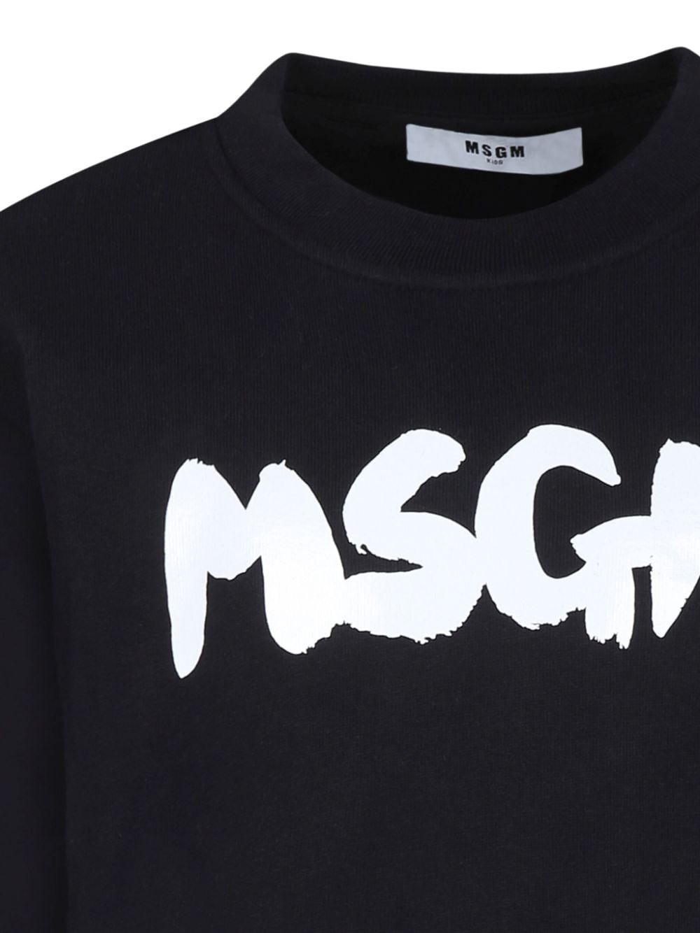 Shop Msgm Logo-print Sweatshirt In Black