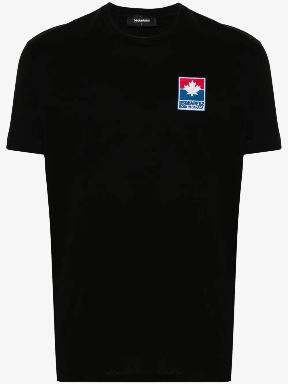 DSQUARED2 logo-patch T-shirt | Black | Image 1