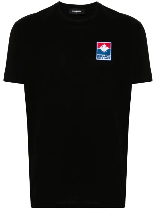 T-shirt à patch logo - DSQUARED2 - Modalova