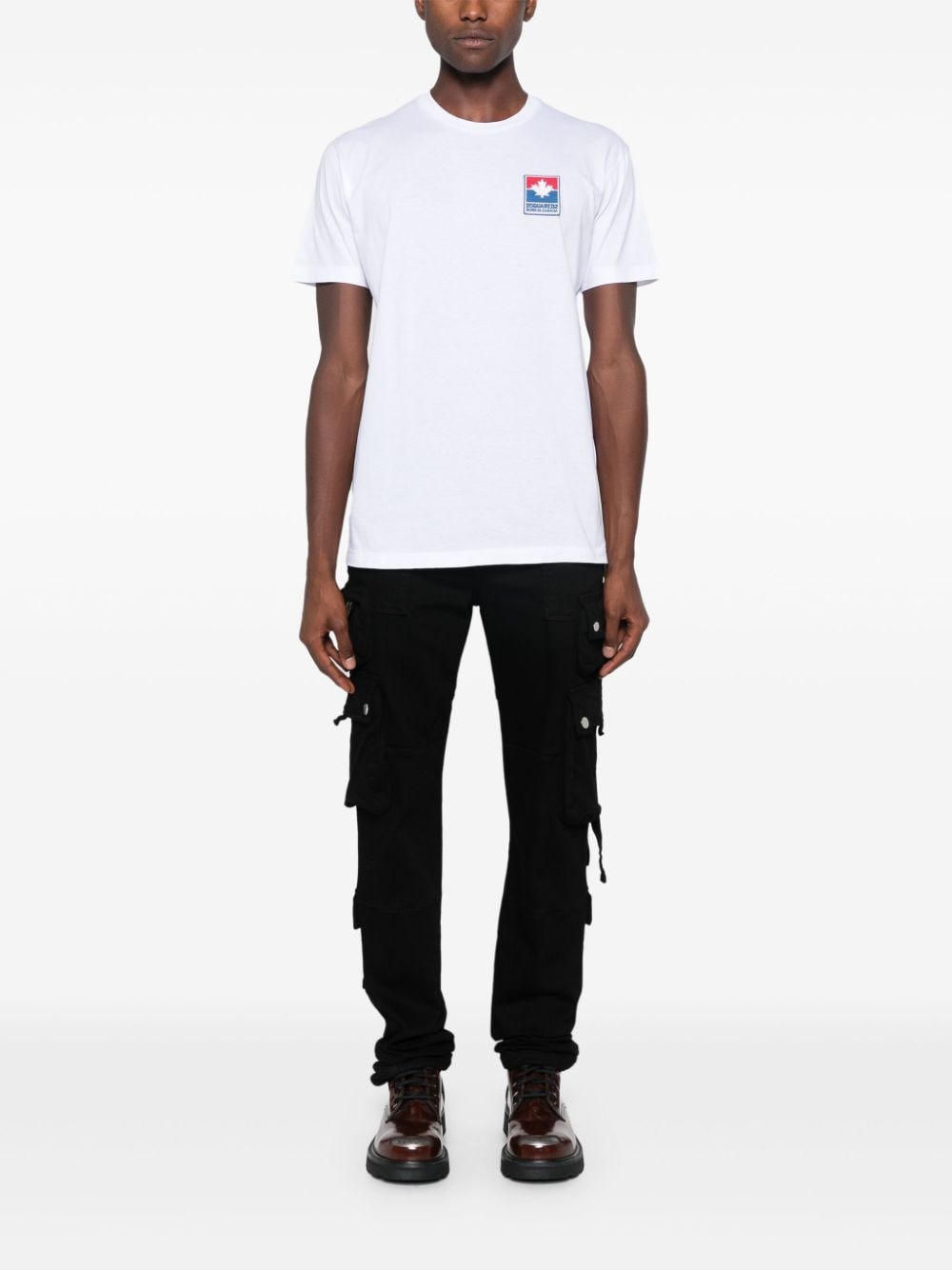 Shop Dsquared2 Logo-patch T-shirt In White