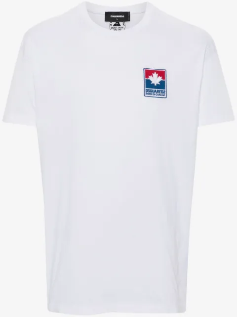 DSQUARED2 playera con parche del logo