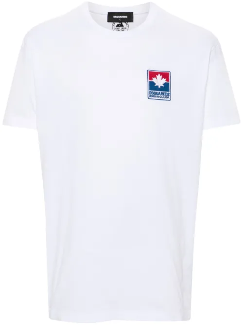T-shirt à patch logo - DSQUARED2 - Modalova