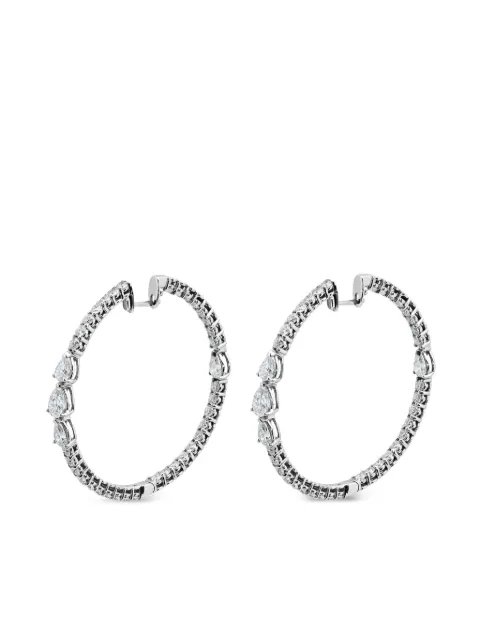Jewels Aficionado 18kt white gold diamond earrings