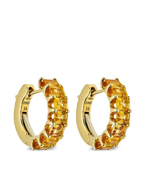 Jewels Aficionado aretes en oro amarillo de 18kt con zafiros