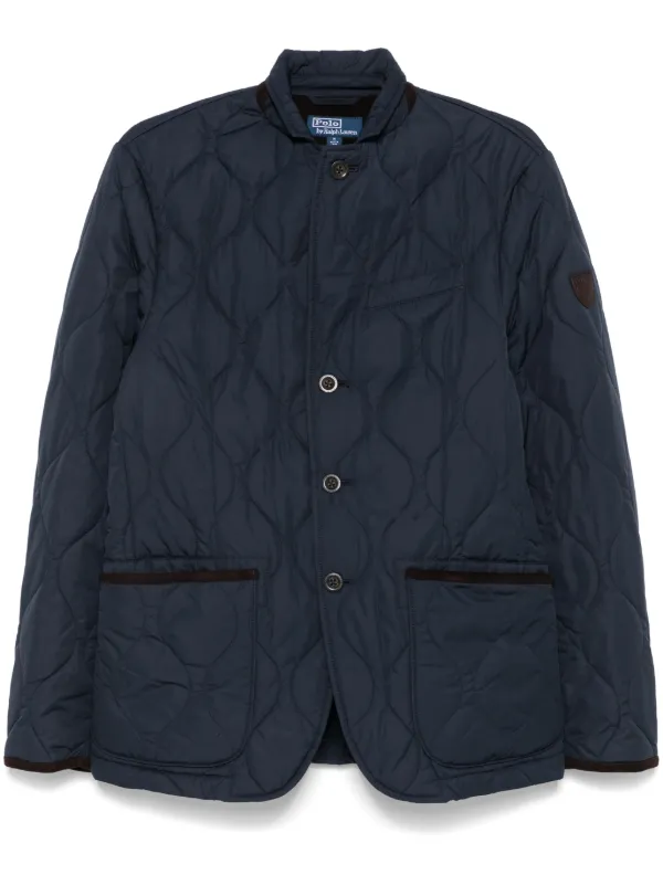 Polo Ralph Lauren Quilted Jacket Blue FARFETCH TR