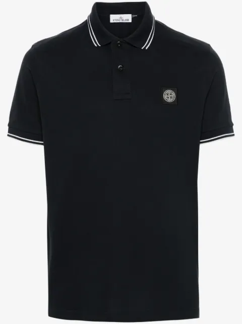 Stone Island рубашка поло с логотипом Compass