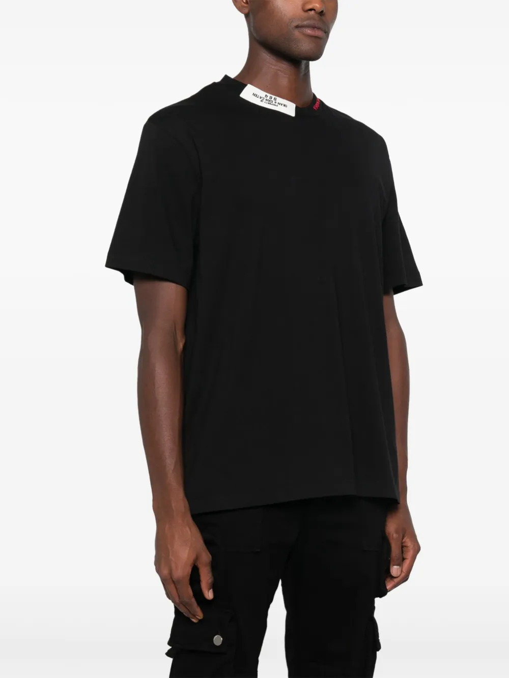 DSQUARED2 T-shirt met geborduurd logo Zwart