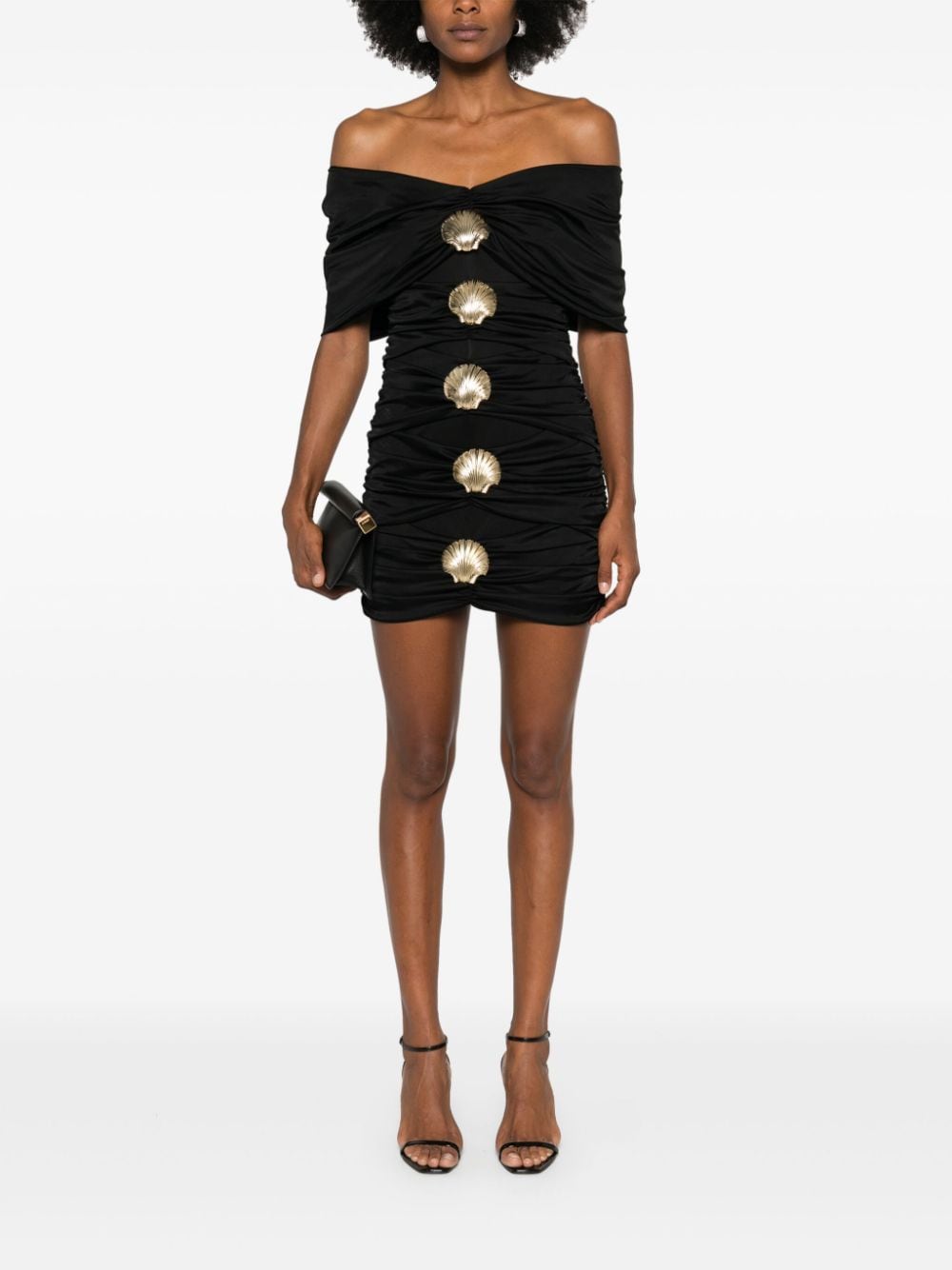 Giuseppe Di Morabito sea shell-detail mini dress - Zwart