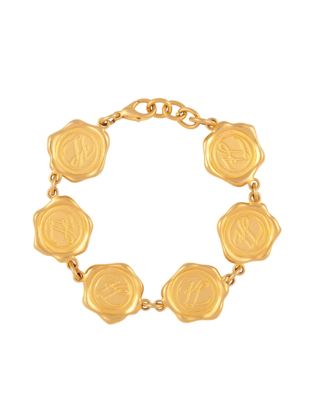 Susan Caplan Vintage 1980s Karligraphy bracelet - Gold