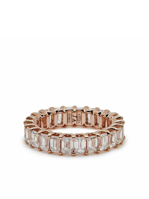 Bague en or 18ct ornée de diamants - Jewels Aficionado - Modalova