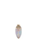 Bibi van der Velden 18kt yellow and white gold mini Scarab Opal stud earring