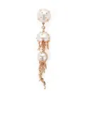 Bibi van der Velden 18kt white and rose gold Jellyfish pearl and diamond earring - Pink