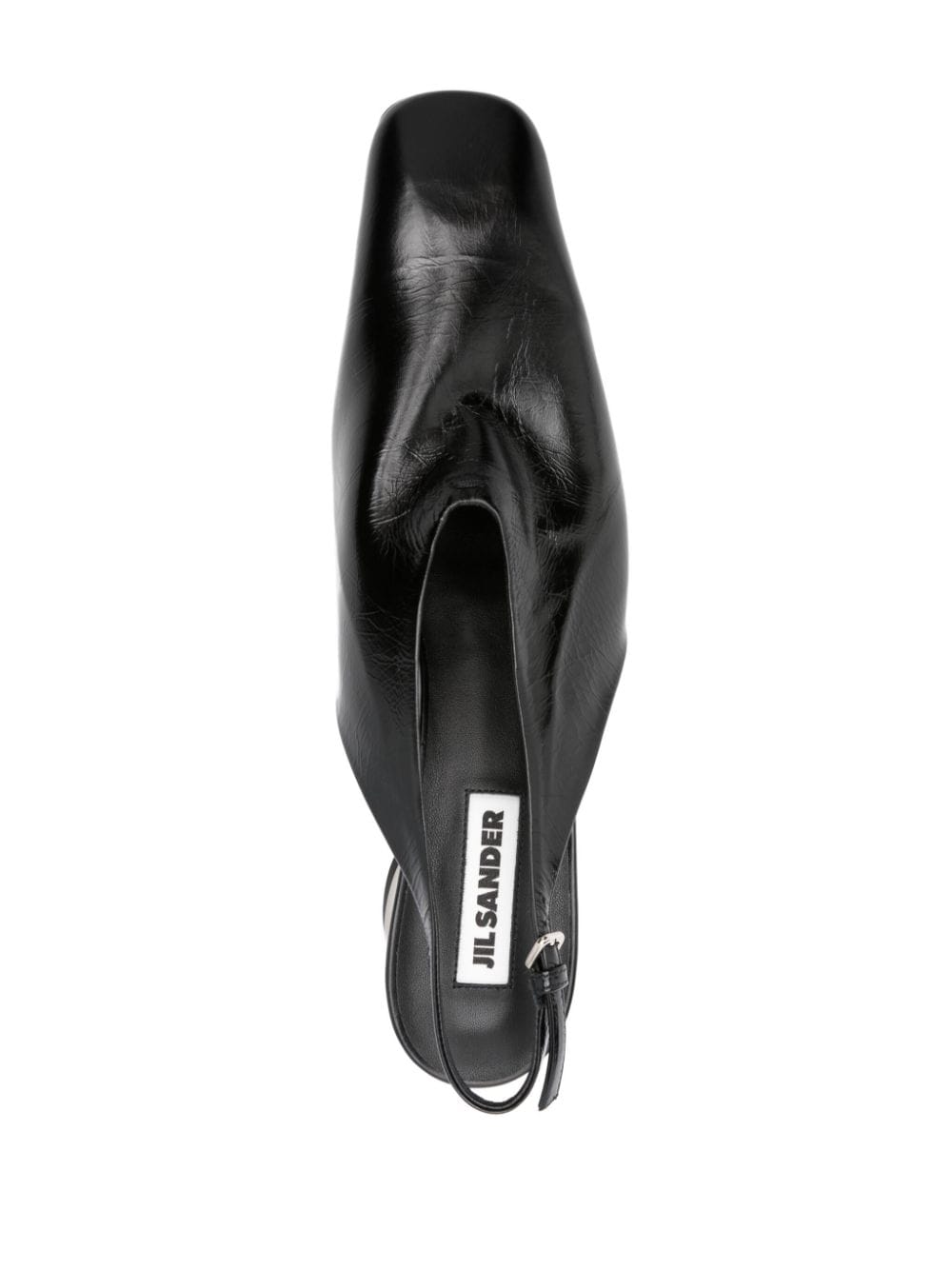 Shop Jil Sander 60mm Slingback Pumps In Black